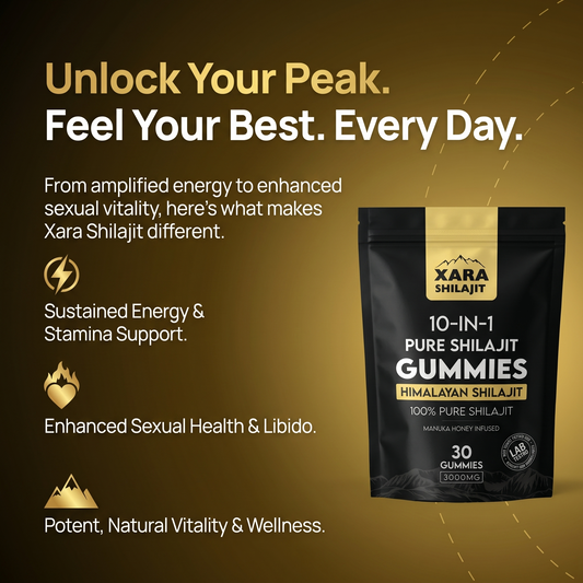 XARA SHILAJIT® Pure Shilajit Gummies upgraded formula