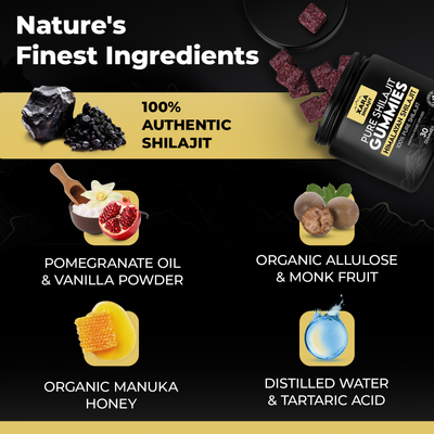 XARA SHILAJIT® Pure Shilajit Gummies With Gifts