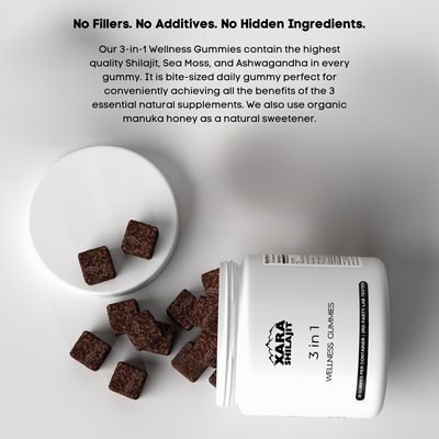 Xarashilajit® 3 in 1 wellness Gummies