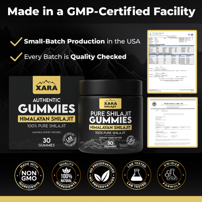 XARA SHILAJIT® Pure Shilajit Gummies With Gifts