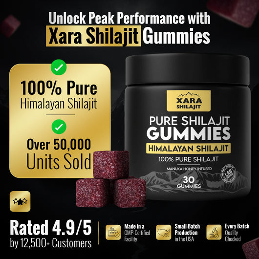 XARA SHILAJIT® Pure Shilajit Gummies With Gifts