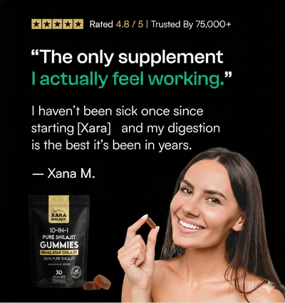 XARA SHILAJIT® 10 in 1 Alpha Gummies + Zeolite Binder Combo