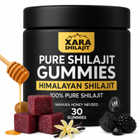 Xara Shilajit Gummies – Pure Shilajit + Manuka Honey – Testosterone & Libido Support – 30 Count