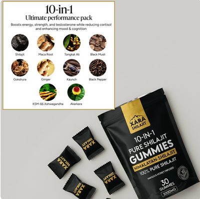 XARA SHILAJIT® Pure Shilajit Gummies upgraded formula