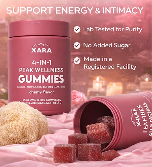 Xarashilajit® 4-in-1 Peak Wellness Gummies