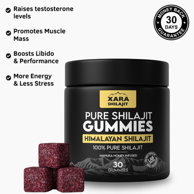 XARA SHILAJIT® Pure Shilajit Gummies 3 MONTH SUPPLY